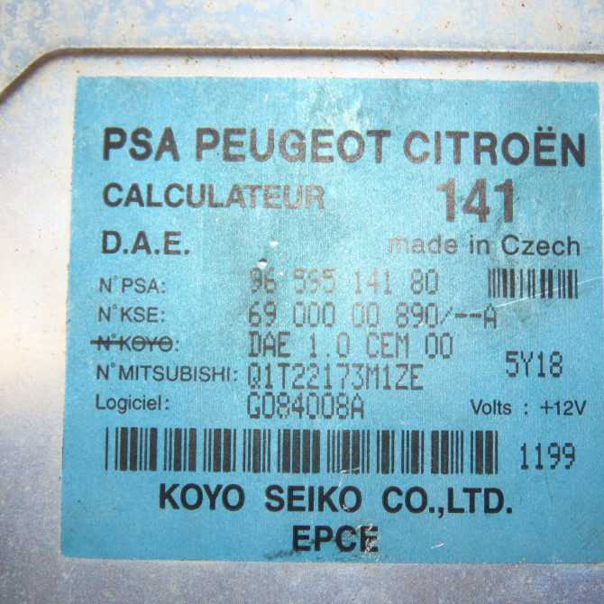 Calculateur abs occasion CITROEN C2 Phase 1 09-2003->10-2008 1.4i 5