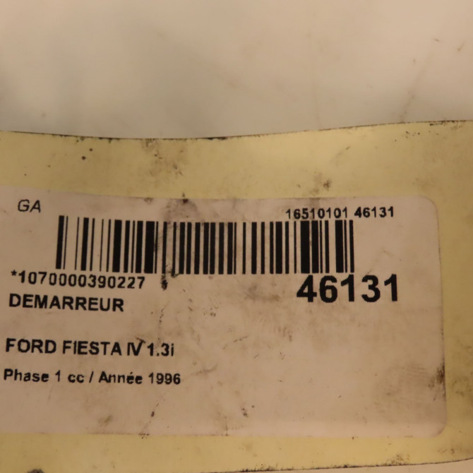 Démarreur occasion FORD FIESTA IV Phase 1 09-1995->09-1999 1.3i 1416231 3