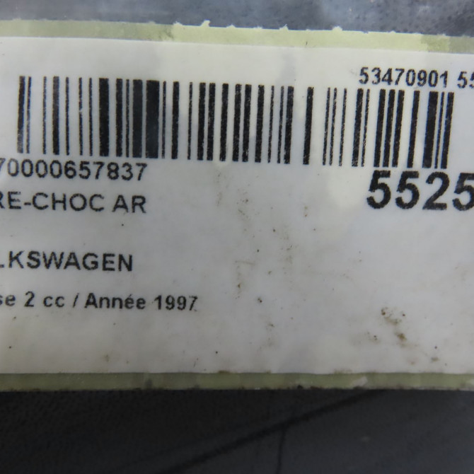 Pare-choc arrière occasion VOLKSWAGEN TRANSPORTER IV Phase 2 03-1996->06-2003 2.5 TDI 102ch 7018074172BC 5