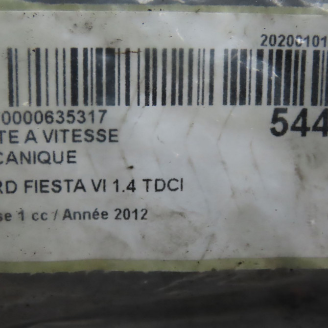 Boîte à vitesse mecanique occasion FORD FIESTA VI Phase 1 10-2008->11-2012 1.4 TDCI 70ch 2014776 6
