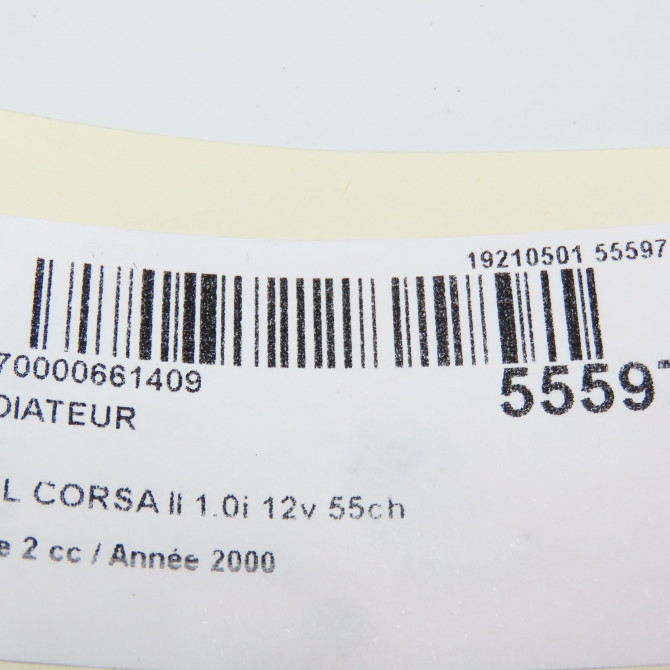 Radiateur occasion OPEL CORSA II Phase 2 04-1997->10-2000 1.0i 12v 55ch 9180595 6