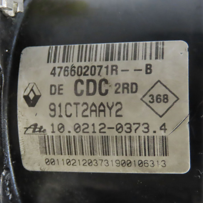 Unité hydraulique ABS occasion RENAULT LAGUNA III Phase 2 11-2010->03-2013 1.5 DCI 8v 110ch 476603724R 4