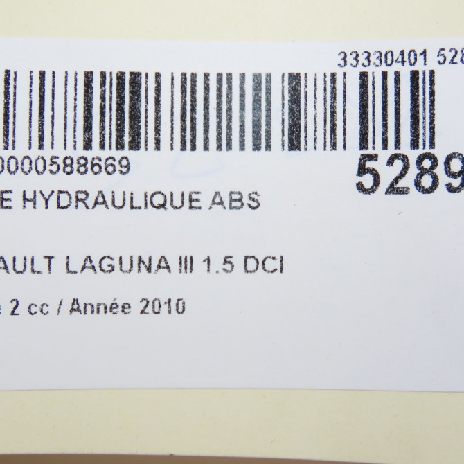 Unité hydraulique ABS occasion RENAULT LAGUNA III Phase 2 11-2010->03-2013 1.5 DCI 8v 110ch 476603724R 6