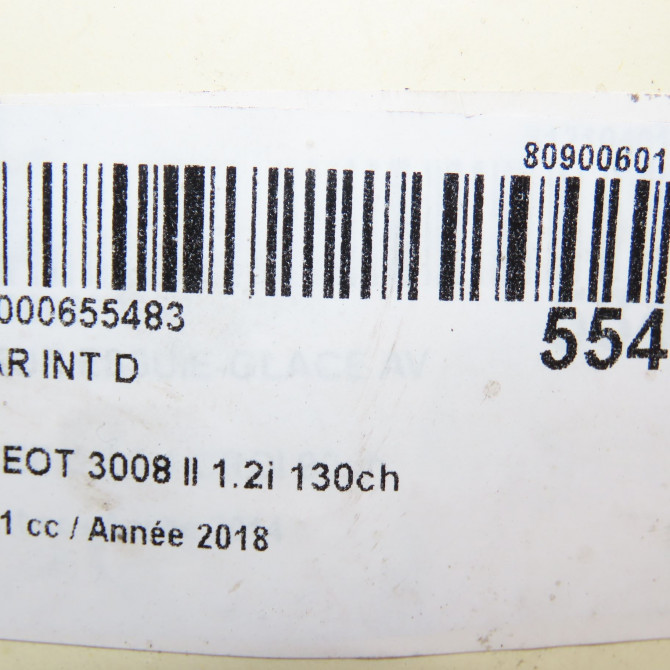 Feu arrière intérieur droit occasion PEUGEOT 3008 II Phase 1 04-1995->04-1999 1.2i 130ch 9810477780 6