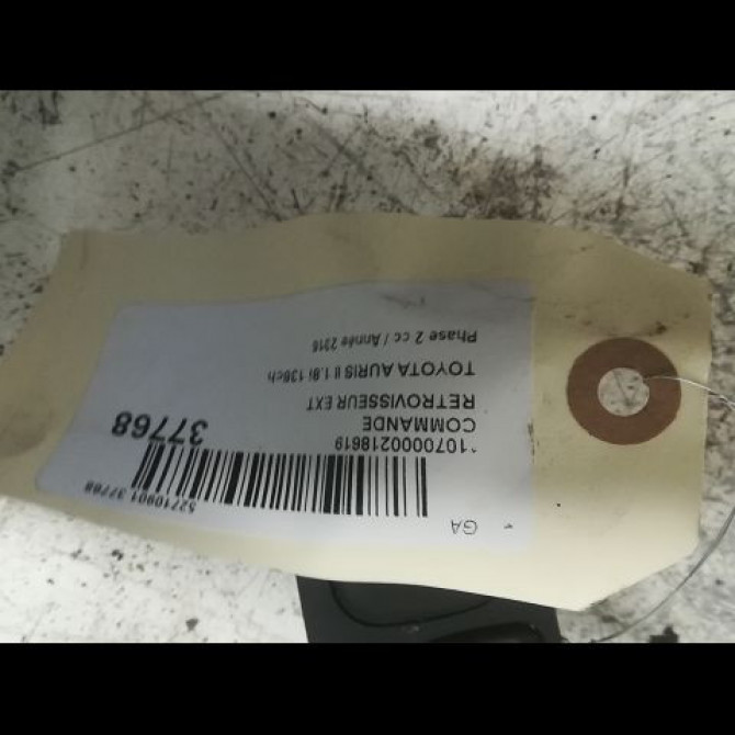 Commande rétroviseurs extérieures électriques occasion TOYOTA AURIS II Phase 2 06-2015->... 1.8i 136ch 8487002090C0 2