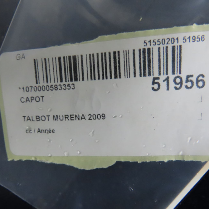 Capot occasion TALBOT MURENA 8