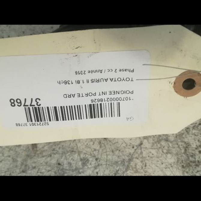 Poignee int porte ard occasion TOYOTA AURIS II Phase 2 06-2015->... 1.8i 136ch 6920502330C2 3