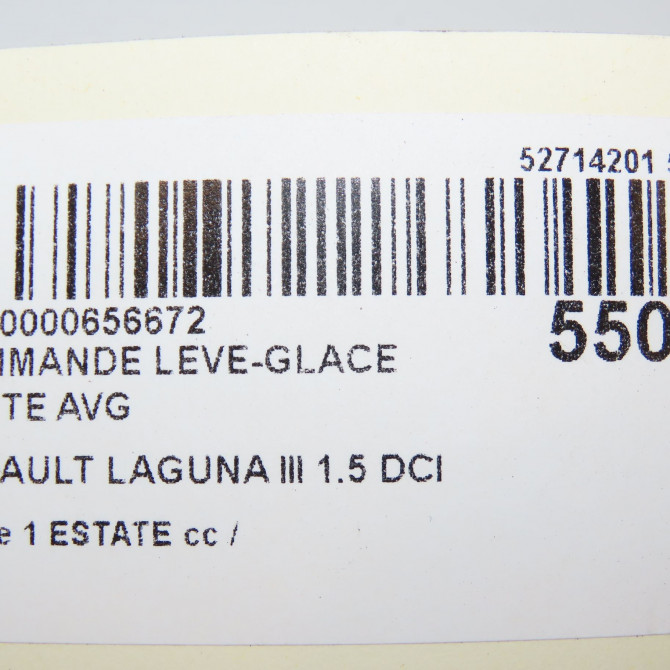 Commande lève-glace porte avant gauche occasion RENAULT LAGUNA III Phase 1 ESTATE 10-2007->10-2010 1.5 DCI 110ch 809610006R 5