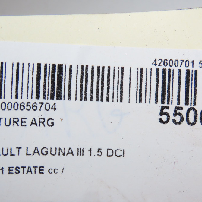 Ceinture arrière gauche occasion RENAULT LAGUNA III Phase 1 ESTATE 10-2007->10-2010 1.5 DCI 110ch 888400010R 7