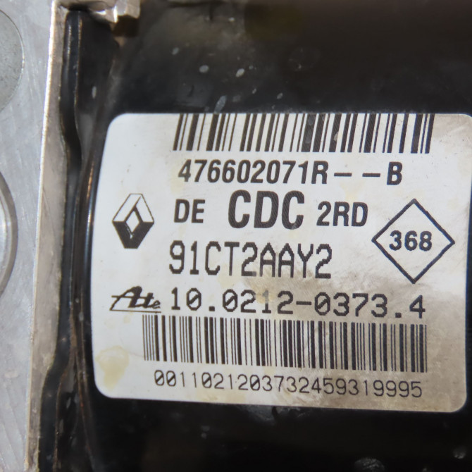 Unité hydraulique ABS occasion RENAULT LAGUNA III Phase 1 ESTATE 10-2007->10-2010 1.5 DCI 110ch 476603724R 6