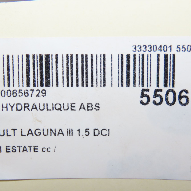 Unité hydraulique ABS occasion RENAULT LAGUNA III Phase 1 ESTATE 10-2007->10-2010 1.5 DCI 110ch 476603724R 8