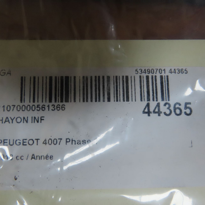 Hayon inf occasion PEUGEOT 4007 Phase 1 07-2007->03-2013 4