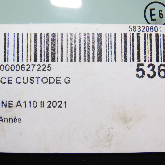 Glace custode g occasion ALPINE A110 II 3