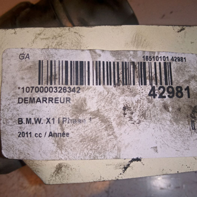 Démarreur occasion B.M.W. X1 I Phase 1 07-2009->05-2012 12418570238 4