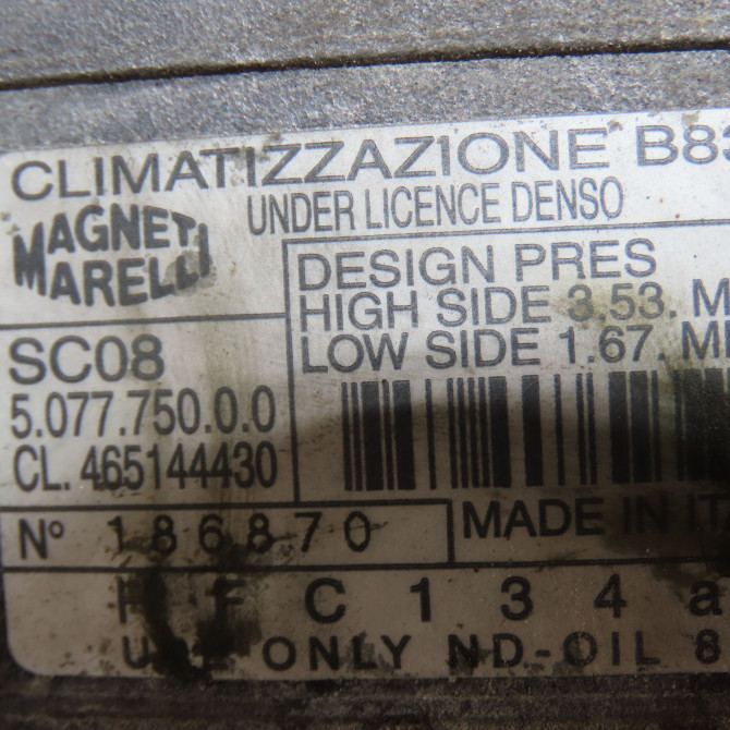 Compresseur air conditionne occasion FIAT BRAVA I Phase 1 09-1995->12-2001 46785773 6