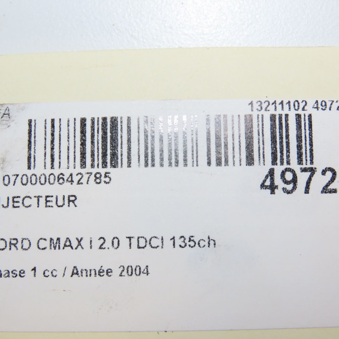 Injecteur occasion FORD CMAX I Phase 1 09-2003->03-2007 2.0 TDCI 135ch 4