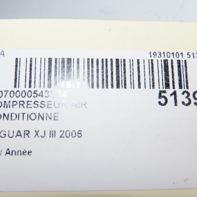 Compresseur air conditionne occasion JAGUAR XJ III C2C39501 8