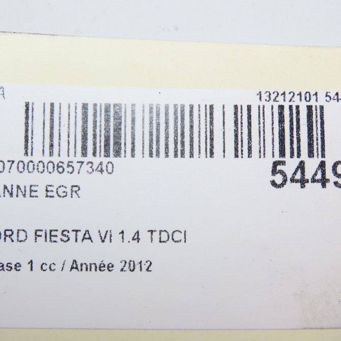 Vanne EGR occasion FORD FIESTA VI Phase 1 10-2008->11-2012 1.4 TDCI 70ch 1702178 8