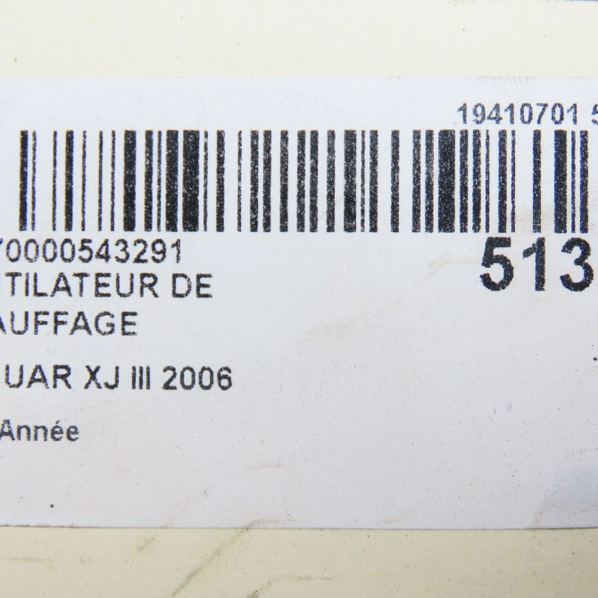 Ventilateur de chauffage occasion JAGUAR XJ III C2C39572 5