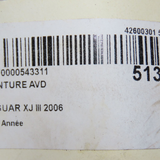 Ceinture avant droite occasion JAGUAR XJ III C2C39890LJG 5