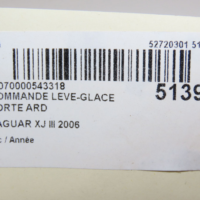 Commande leve-glace porte arrière droite occasion JAGUAR XJ III C2C1409 5