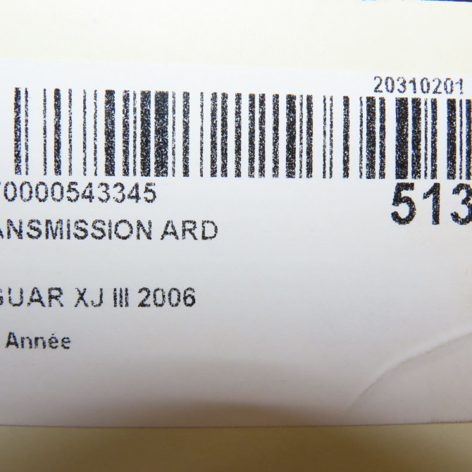 Transmission arrière droite occasion JAGUAR XJ III C2P3968 5