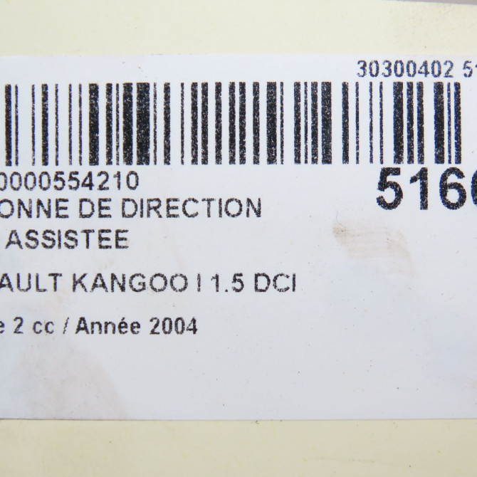Colonne de direction non assistee occasion RENAULT KANGOO I Phase 2 03-2003->06-2010 1.5 DCI 55ch 8200259869 6