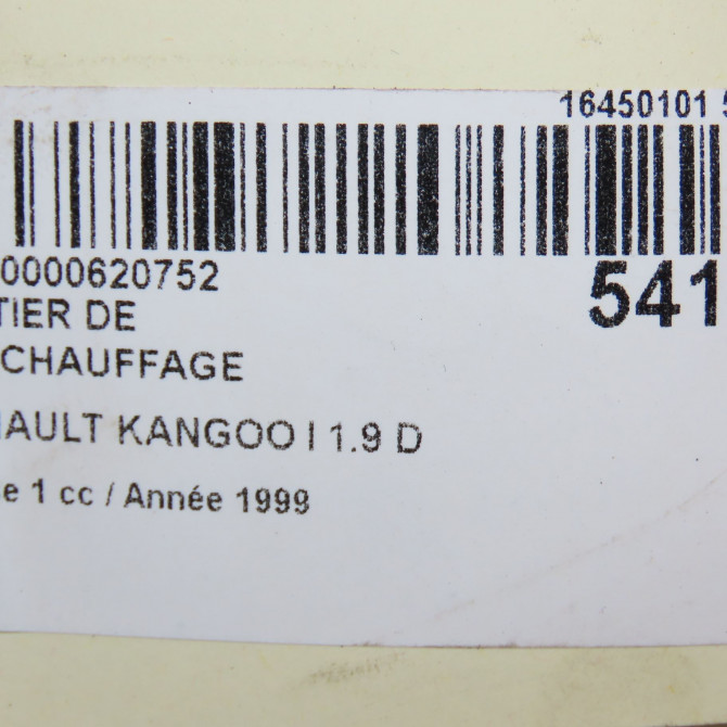Boitier de préchauffage occasion RENAULT KANGOO I Phase 1 09-1997->06-2003 1.9 D 65ch 7700109860 5