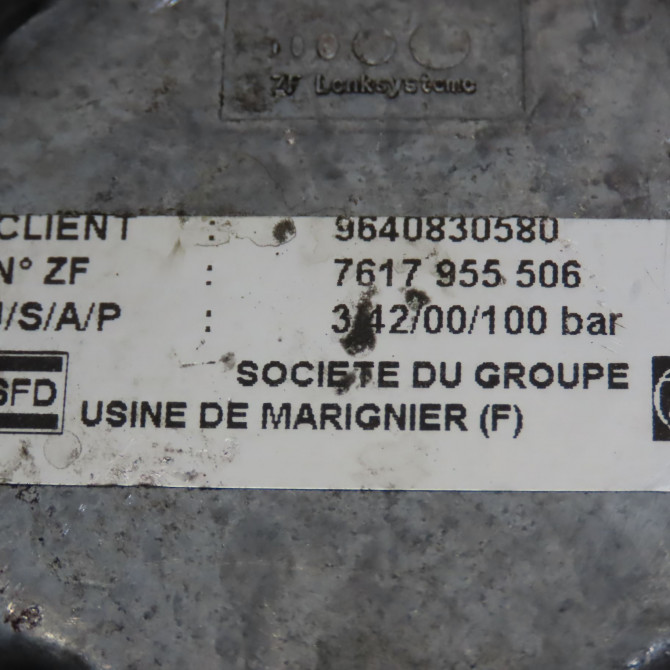 Pompe direction assistee occasion PEUGEOT 406 Phase 2 04-1999->04-2004 2.2 HDI 133ch 40079E 5