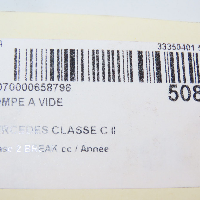 Pompe a vide occasion MERCEDES CLASSE C II Phase 1 04-1995->04-1999 C220CDI 150ch 5