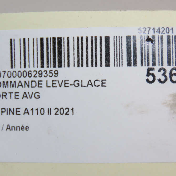 Commande lève-glace porte avant gauche occasion ALPINE A110 II 5