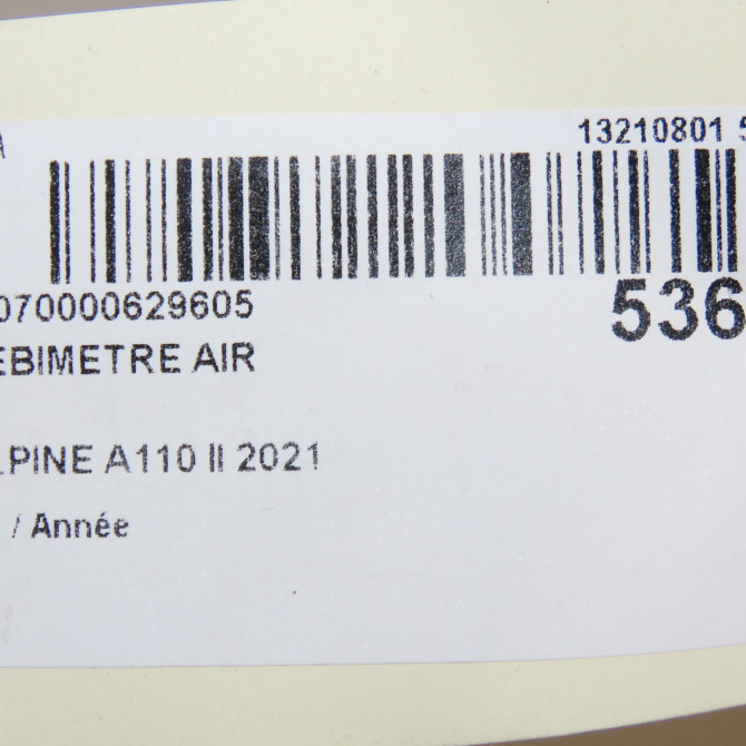 Debimetre air occasion ALPINE A110 II 6