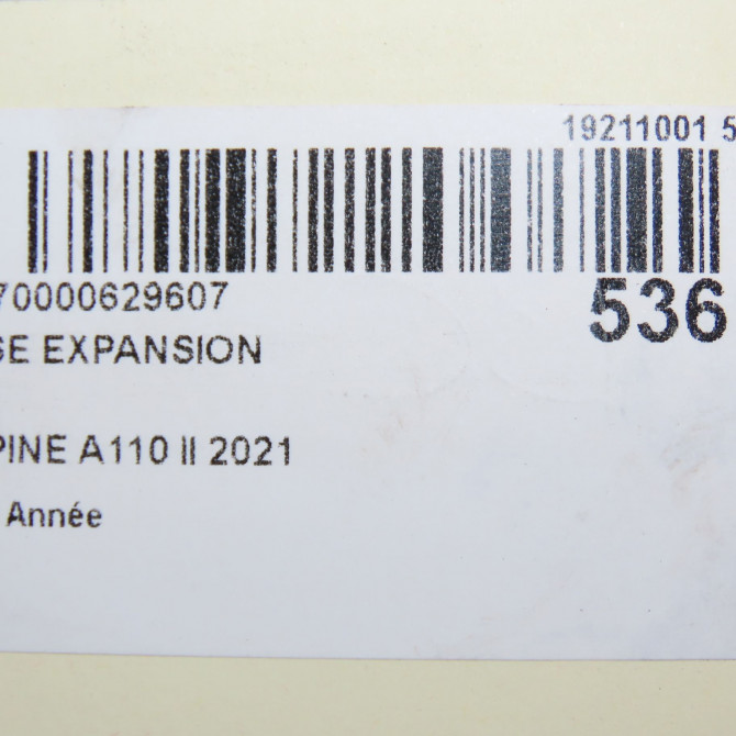 Vase expansion occasion ALPINE A110 II 5