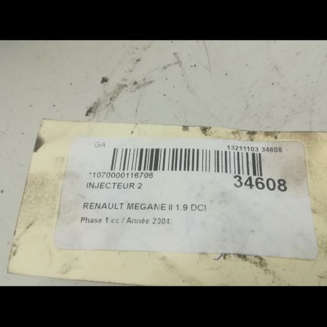 occasion RENAULT MEGANE II Phase 1 09-2003->12-2005 1.9 DCI 120ch 3