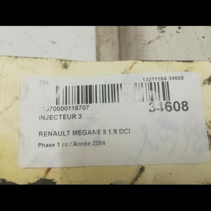 occasion RENAULT MEGANE II Phase 1 09-2003->12-2005 1.9 DCI 120ch 3