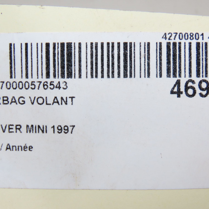 Airbag volant occasion ROVER MINI EHM101390PMA 6