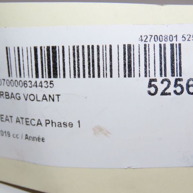 Airbag volant occasion SEAT ATECA Phase 1 06-2016->... 6F0880201AGAAP 4