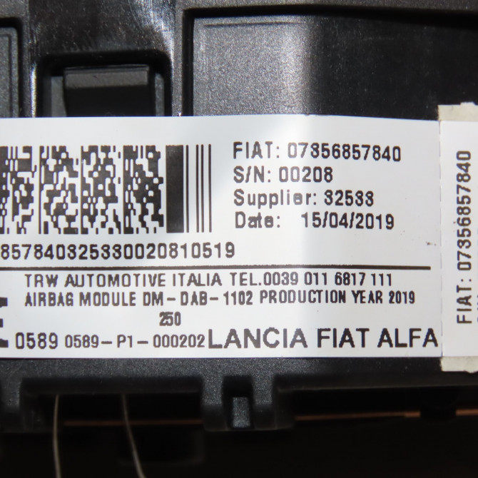 Airbag volant occasion CITROEN JUMPER III Phase 2 06-2014->... 2.0 HDI 130ch 1671044080 5