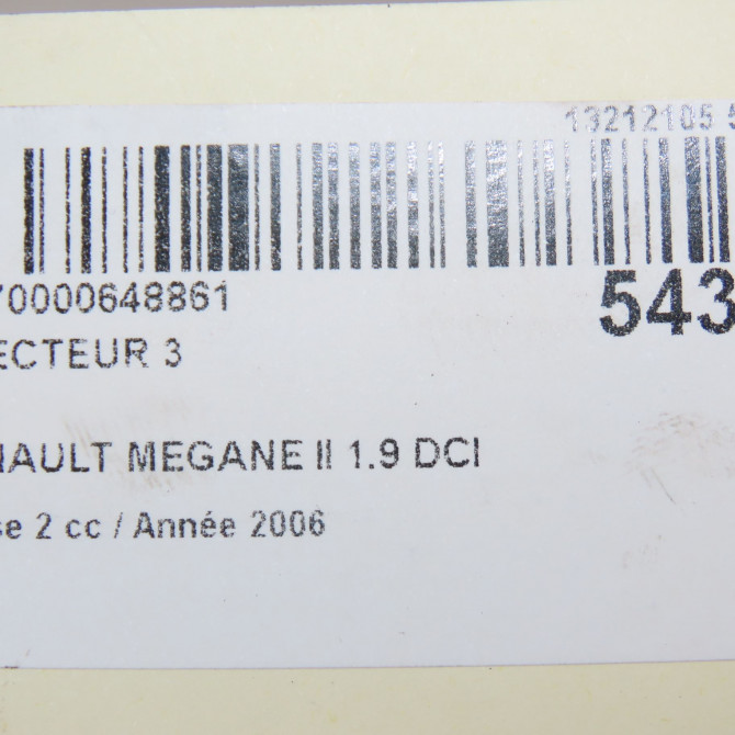 occasion RENAULT MEGANE II Phase 2 01-2006->06-2009 1.9 DCI 130ch 8200389369 5