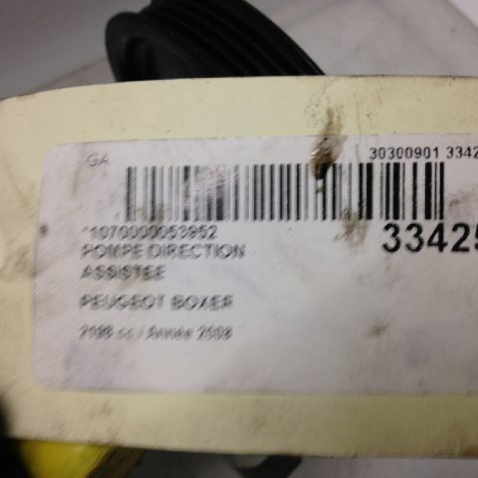 Pompe direction assistee occasion PEUGEOT BOXER III Phase 1 06-2006->... 2.2 HDI 110ch 4007KK 5
