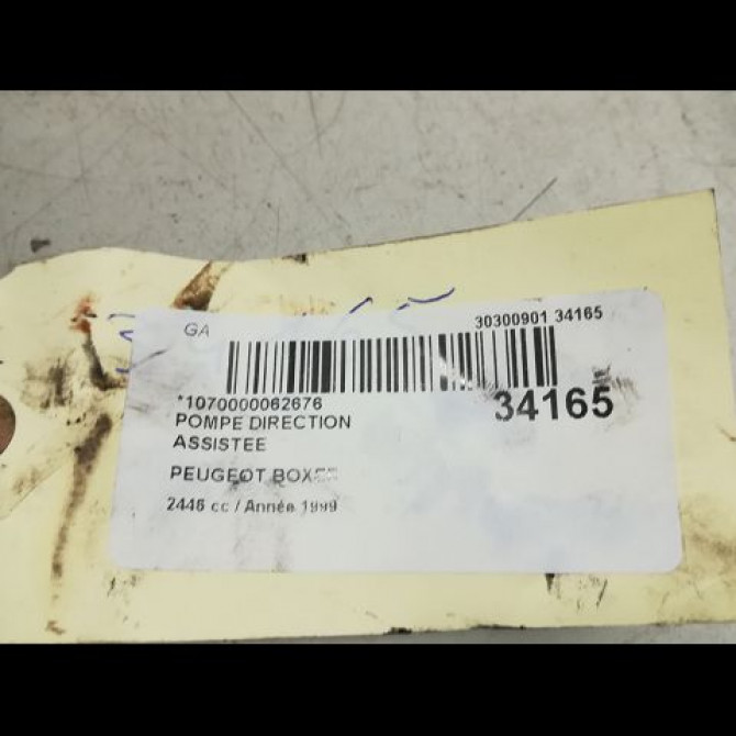 Pompe direction assistee occasion PEUGEOT BOXER II Phase 1 02-2002->06-2006 4007KK 3