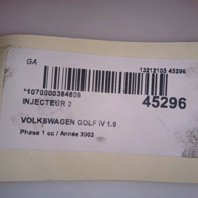 occasion VOLKSWAGEN GOLF IV GOLF IV Phase 1 1998-01-01->2005-06-30 1.9 TDI 130ch 38130073AL 5