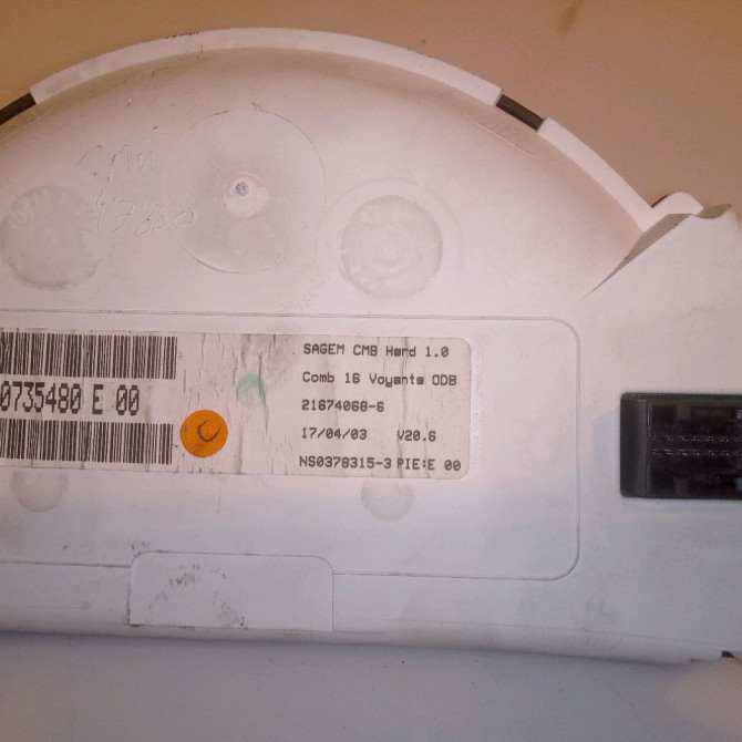 Compteur occasion CITROEN C3 PLURIEL I Phase 1 04-2003->09-2008 1.4i 6105EV 3