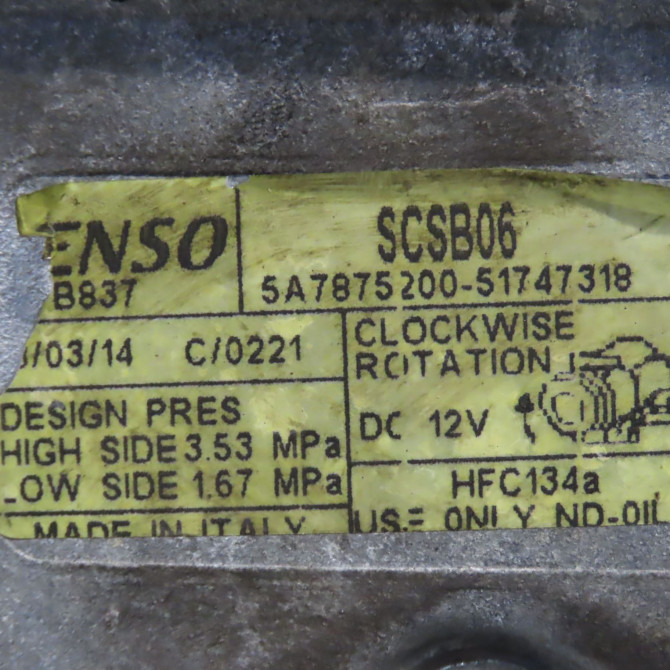 Compresseur air conditionne occasion LANCIA Y III 5