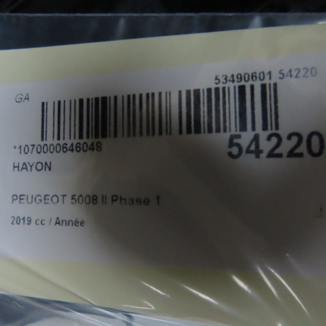 Hayon occasion PEUGEOT 5008 II Phase 1 10-2016->... 1619267680 4