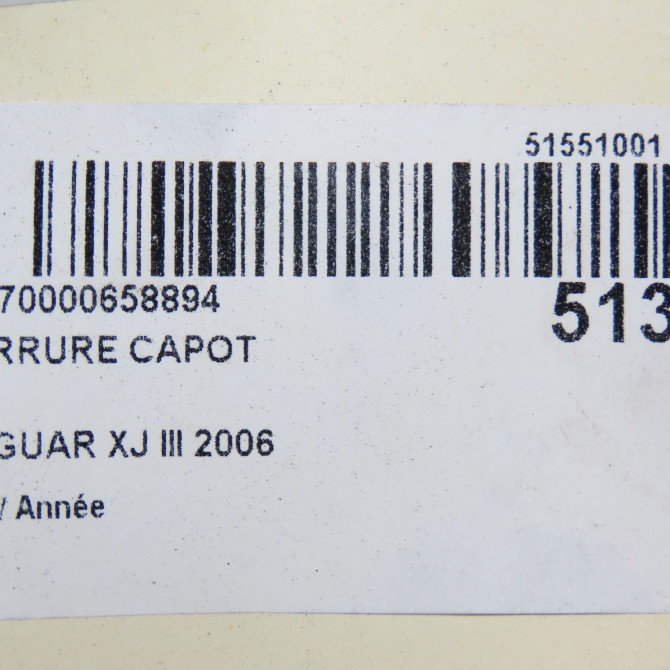 Serrure capot occasion JAGUAR XJ III C2C3123 6