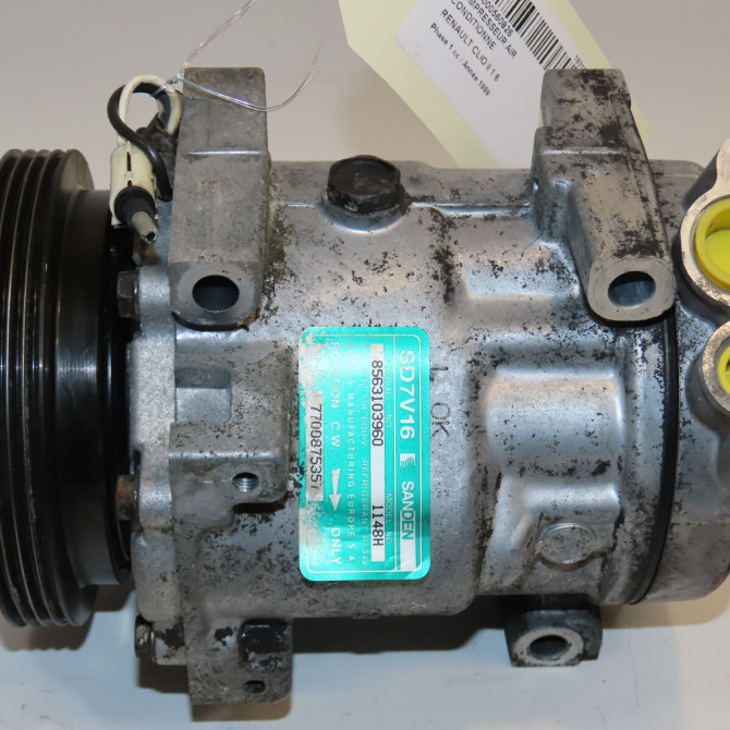 Compresseur air conditionne occasion RENAULT CLIO II Phase 1 03-1998->06-2001 1.6 7700875357 2
