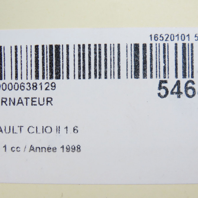 Alternateur occasion RENAULT CLIO II Phase 1 03-1998->06-2001 1.6 7700869600 8