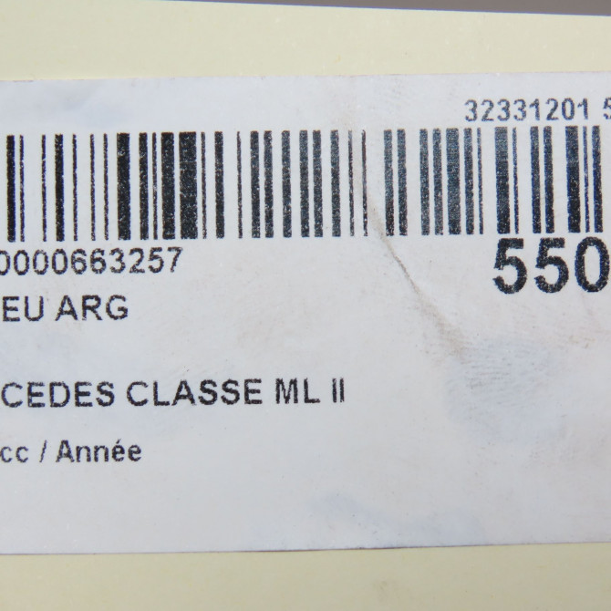 Moyeu arg occasion MERCEDES CLASSE ML II phase 2 09-2008->06-2011 1663570900 7