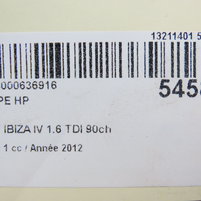 Pompe hp occasion SEAT IBIZA IV Phase 1 05-2008->01-2012 1.6 TDI 90ch 3L130755AL 7